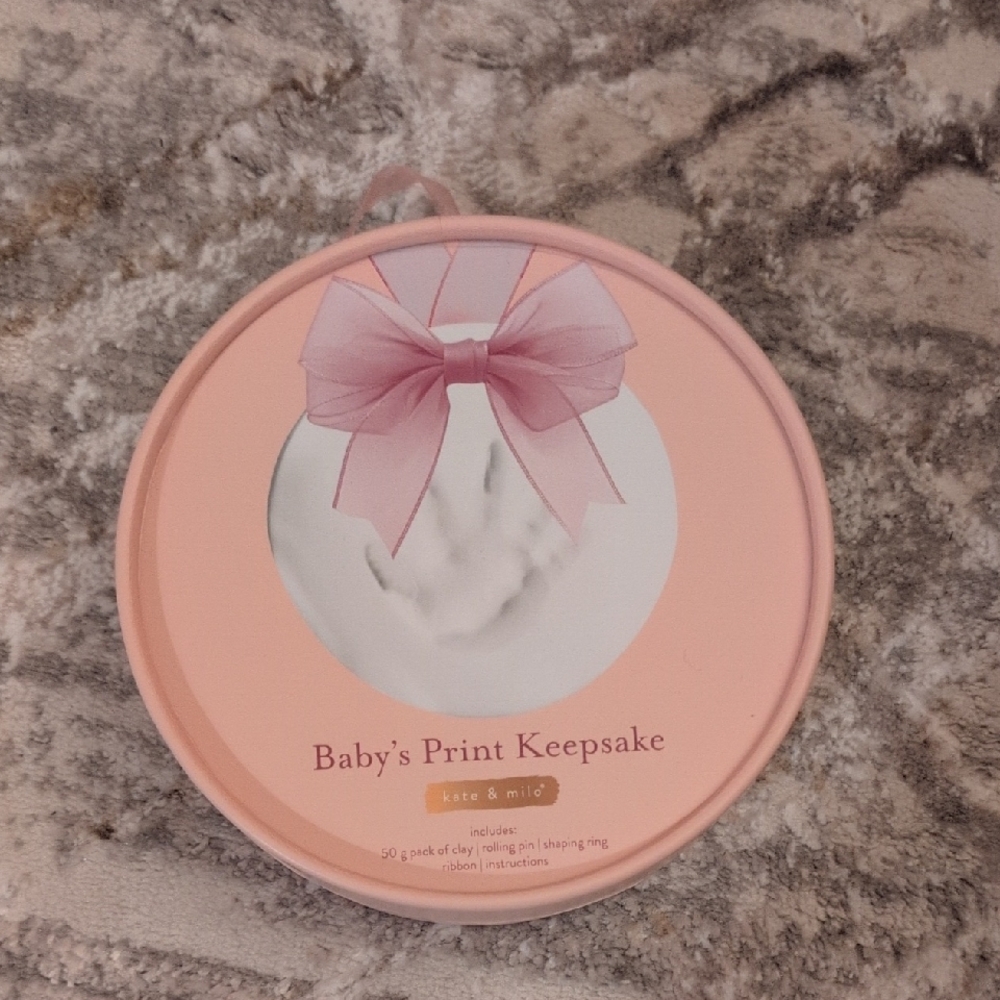 Kate & Milo Baby's Print Keepsake - Pink